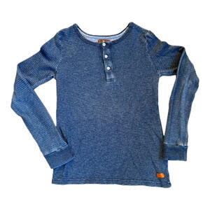 7 for All Mankind Boys Henley Long sleeve Thermal Tee Size 7